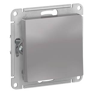 Выключатель 1-кл, ATLASDESIGN, Алюминий, ATN000311, SCHNEIDER ELECTRIC