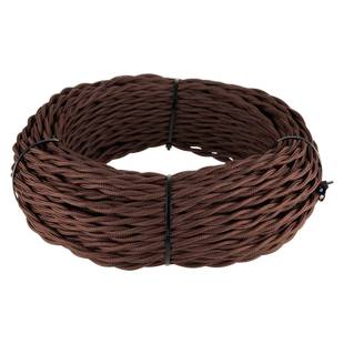 Кабель витой 2x2,5, РЕТРО, коричневый, (50 м), W6452614, WERKEL