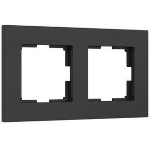 Рамка 2-пост, SLAB, черный матовый, W0022908, WERKEL