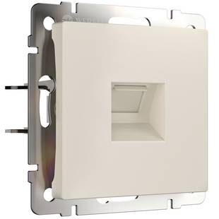 Розетка  RJ45, айвори матовый, W1181062, WERKEL