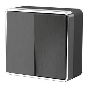 Выключатель 2-кл, GALLANT, графит рифленый, W5020004, WERKEL