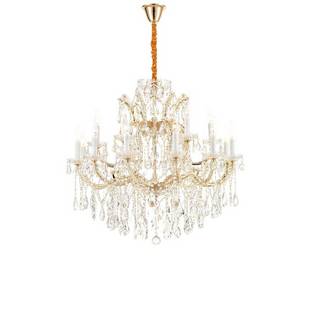 Люстра подвесная ILAMP DIAMOND 6071-18 GD+CL