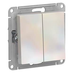 Переключатель 2-кл, ATLASDESIGN, Жемчуг, ATN000465, SCHNEIDER ELECTRIC