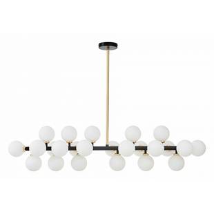 Люстра подвесная LUMINA DECO MARSIADA LDP 6033-24 BK+GD