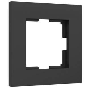 Рамка 1-пост, SLAB, черный матовый, W0012908, WERKEL