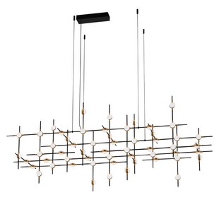 Люстра подвесная ILLUMINATI MOLECULAR MD18001067-55A  black/gold