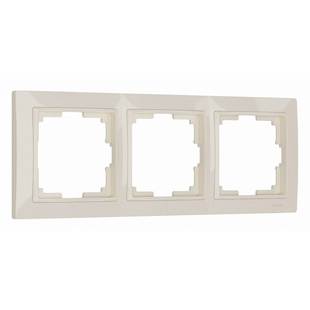 Рамка 3-пост, SNABB BASIC, слоновая кость, W0032003, WERKEL