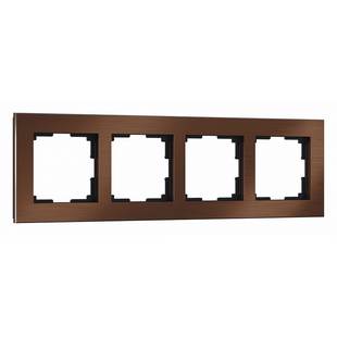 Рамка 4-пост, ALUMINIUM, металл, коричневый, W0041714, WERKEL