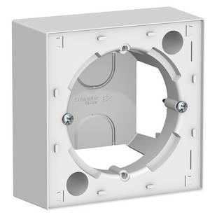 Коробка для наружного монтажа, ATLASDESIGN, Белый, ATN000100, SCHNEIDER ELECTRIC