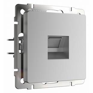 Розетка  RJ45, серебро, W1182006, WERKEL