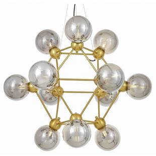 Люстра подвесная LUMINA DECO ZODIAK LDP 160N-12 MD+GY