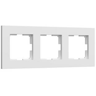 Рамка 3-пост, SLAB, белый матовый, W0032961, WERKEL