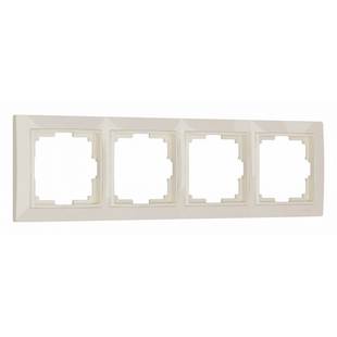 Рамка 4-пост, SNABB BASIC, слоновая кость, W0042003, WERKEL