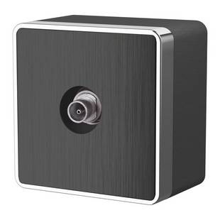 Розетка  TV одиночная, GALLANT, графит рифленый, W5083004, WERKEL