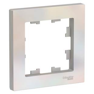 Рамка 1-пост, ATLASDESIGN, Жемчуг, ATN000401, SCHNEIDER ELECTRIC