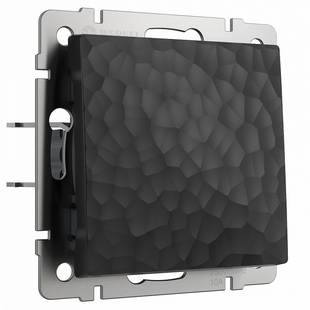 Выключатель 1-кл, HAMMER, черный, W1210008, WERKEL