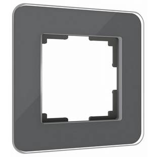 Рамка 1-пост, ELITE, стекло, графит, W0012440, WERKEL