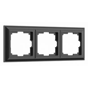 Рамка 3-пост, FIORE, черный, W0032208, WERKEL