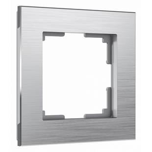 Рамка 1-пост, ALUMINIUM, металл, алюминий, W0011706, WERKEL