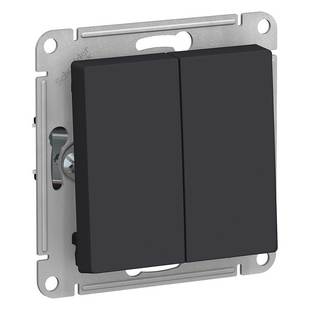 Переключатель 2-кл, ATLASDESIGN, Карбон, ATN001065, SCHNEIDER ELECTRIC