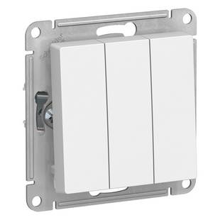 Выключатель 3-кл, ATLASDESIGN, Белый, ATN000131, SCHNEIDER ELECTRIC