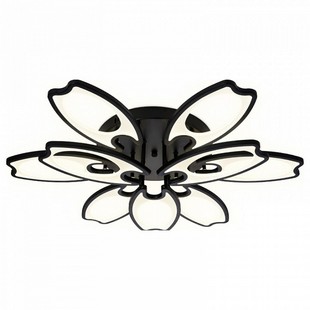 Люстра потолочная AMBRELLA LIGHT ORIGINAL 4 FA581/6+3 BK черный 162W 700*640*120 (ПДУ РАДИО 2.4G)