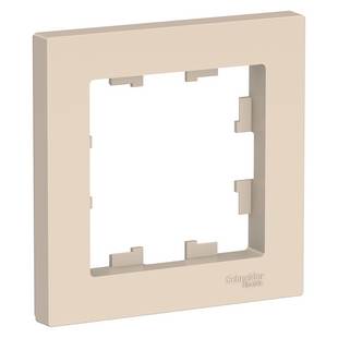 Рамка 1-пост, ATLASDESIGN, Бежевый, ATN000201, SCHNEIDER ELECTRIC