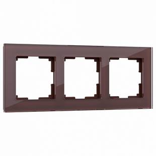 Рамка 3-пост, FAVORIT, мокко, W0031118, WERKEL