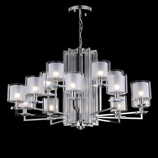 Люстра подвесная CRYSTAL LUX NICOLAS Nicolas SP-PL10+5 Nickel/White