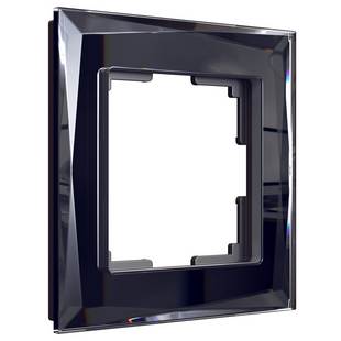 Рамка 1-пост, DIAMANT, стекло, черный, W0011208, WERKEL