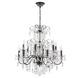 Люстра подвесная CRYSTAL LUX ODELIS SP12 BROWN