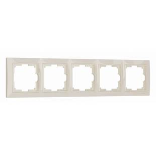 Рамка 5-пост, SNABB BASIC, слоновая кость, W0052003, WERKEL