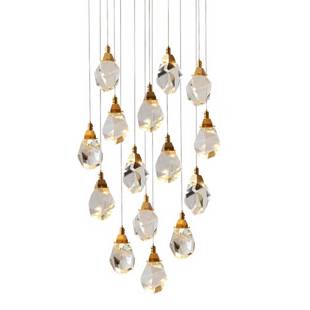 Подвес DELIGHT COLLECTION CRYSTAL ROCK II 9701P/15R brass
