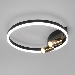 Люстра потолочная EUROSVET LUMINARI 90247/3 черный/золото Smart