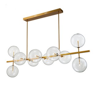 Люстра подвесная DELIGHT COLLECTION GLOBE MOBILE KG0965P-10L brass