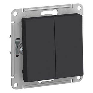 Выключатель 2-кл, ATLASDESIGN, Карбон, ATN001051, SCHNEIDER ELECTRIC