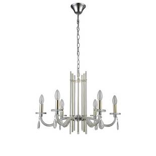 Люстра подвесная CRYSTAL LUX AURELIO AURELIO SP6 GOLD+CHROME/TRANSPARENT
