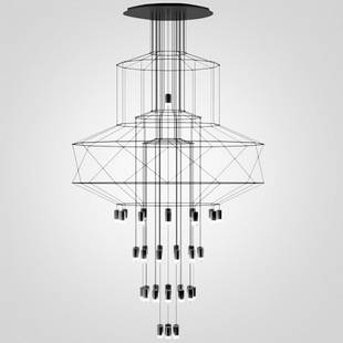 Люстра подвесная IMPERIUMLOFT VIBIA WIREFLOW 75394-22