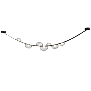 Подвес CRYSTAL LUX BOSQUE SP7 L3000 BLACK/TRANSPARENT