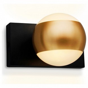 Бра AMBRELLA LIGHT WALL 16 FW571 SBK/GD черный песок/золото G9 max 40W 100*70*85