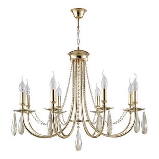 Люстра подвесная CRYSTAL LUX VICTORIA Victoria SP8 Gold/Amber