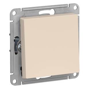Выключатель 1-кл, ATLASDESIGN, Бежевый, ATN000211, SCHNEIDER ELECTRIC