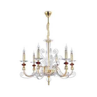 Люстра подвесная CRYSTAL LUX CATARINA CATARINA SP6 V2 GOLD/TRANSPARENT-COGNAC
