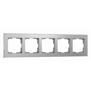 Рамка 5-пост, ALUMINIUM, металл, алюминий, W0051706, WERKEL