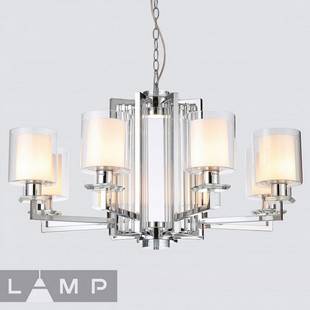 Люстра подвесная ILAMP KING RM6201-8 CR+CL