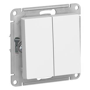Выключатель 2-кл, ATLASDESIGN, Белый, ATN000151, SCHNEIDER ELECTRIC