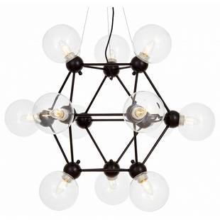 Люстра подвесная LUMINA DECO ZODIAK LDP 160N-12 BK+PR