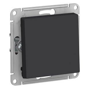 Выключатель 1-кл, ATLASDESIGN, Карбон, ATN001011, SCHNEIDER ELECTRIC