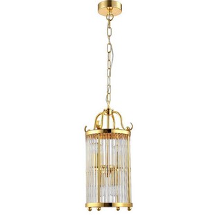 Люстра подвесная CRYSTAL LUX TADEO Tadeo SP4 D200 Gold/Transparente