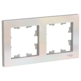 Рамка 2-пост, ATLASDESIGN, Жемчуг, ATN000402, SCHNEIDER ELECTRIC